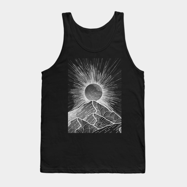 As a sun burst Tank Top by Swadeillustrations